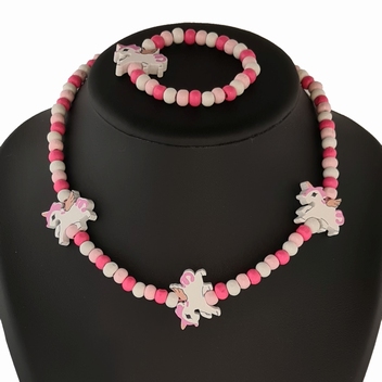 Armband en  ketting set Eenhoorn