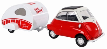 Welly BMW isetta met caravan