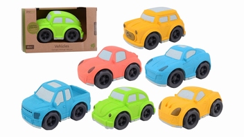 Jouéco® - Voertuigen groot bio-plastic, 6 assorti 80128