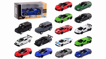 Die-cast Supercars 1:41 8 ass lengte auto 11 cm