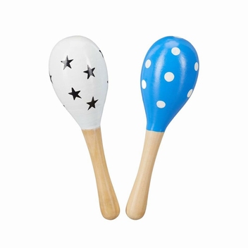 Sambabal s/v 2 wit/ster- Blauw/gestipt