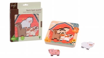 Boerderij puzzel met lagen
