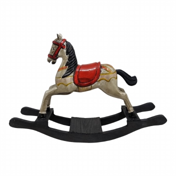 Home decoratie paardje houten staart