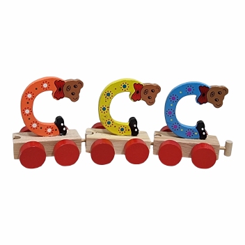 Treinletters kleur 8 CM  : C