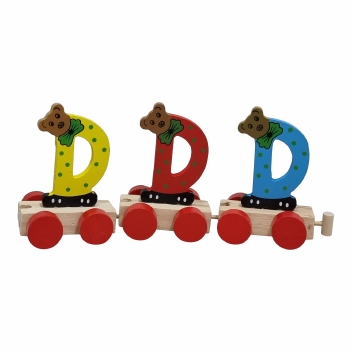 Treinletters kleur 8 CM  : D