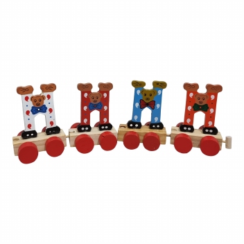 Treinletters kleur 8 CM  : H