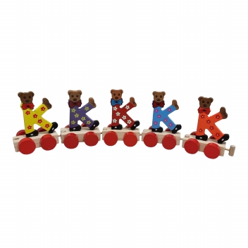 Treinletters kleur 8 CM  : K