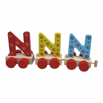 Treinletters kleur 8 CM  : N (zonder beer)