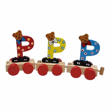 Treinletters kleur 8 CM  : P