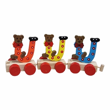 Treinletters kleur 8 CM  : U