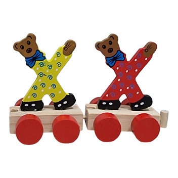 Treinletters kleur 8 CM  : X