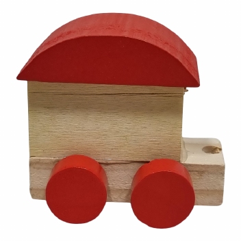 Treinletters kleur / blank: 8 CM - Eindstuk