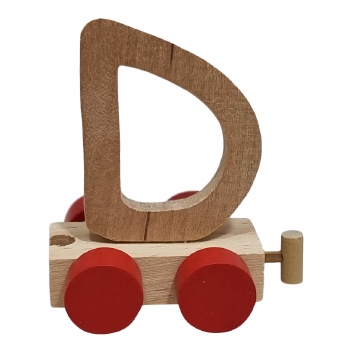 Treinletters blank  8 CM : D
