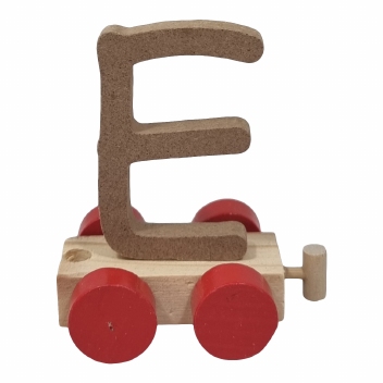 Treinletters blank  8 CM : E