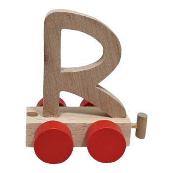 Treinletters blank  8 CM : R