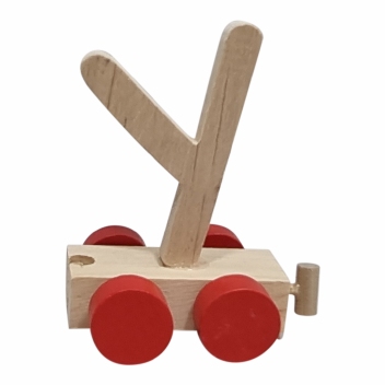 Treinletters blank  8 CM : Y