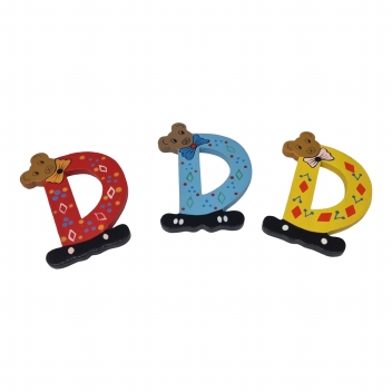 Deurletters kleur groot 10 cm : D