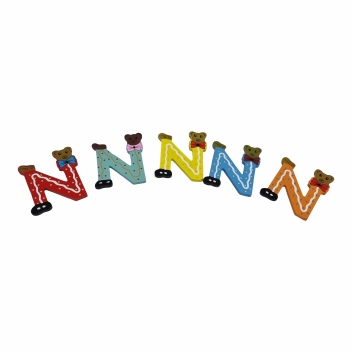 Deurletters kleur groot 10 cm : N