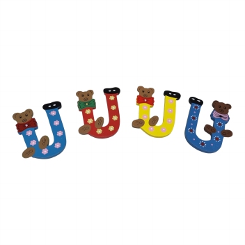 Deurletters kleur groot 10 cm : U