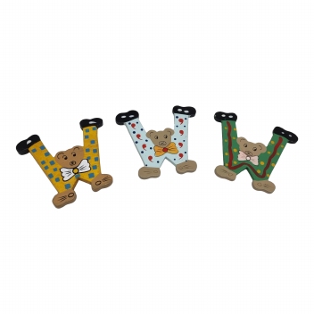 Deurletters kleur groot 10 cm :W