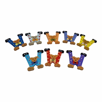 Deurletters kleur klein  6 CM : W
