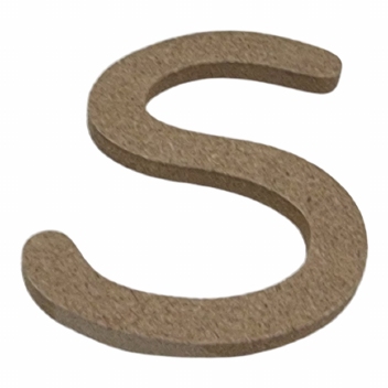Mdf Letters Blank  6 cm : S