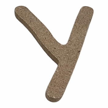 Mdf Letters Blank  6 cm : Y