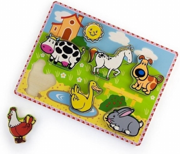 Mijn eerste puzzel dikke stukken boerderij