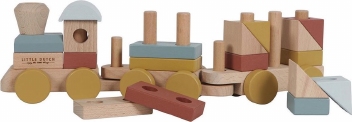 Little Dutch Houten blokkentrein Pure & Nature FSC