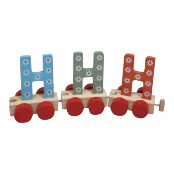 Treinletters kleur 8 CM : H (zonder beer)