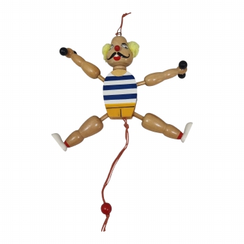 Trekpop - Gewichtheffer; Lengte 19 CM
