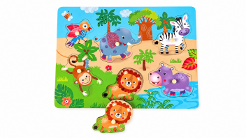 Knoppuzzel Jungle met geluid