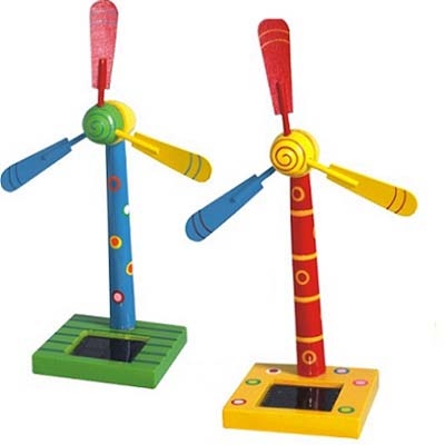 Solar windmolen; op zon energie