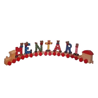 Treinletters kleur 8 CM  : A