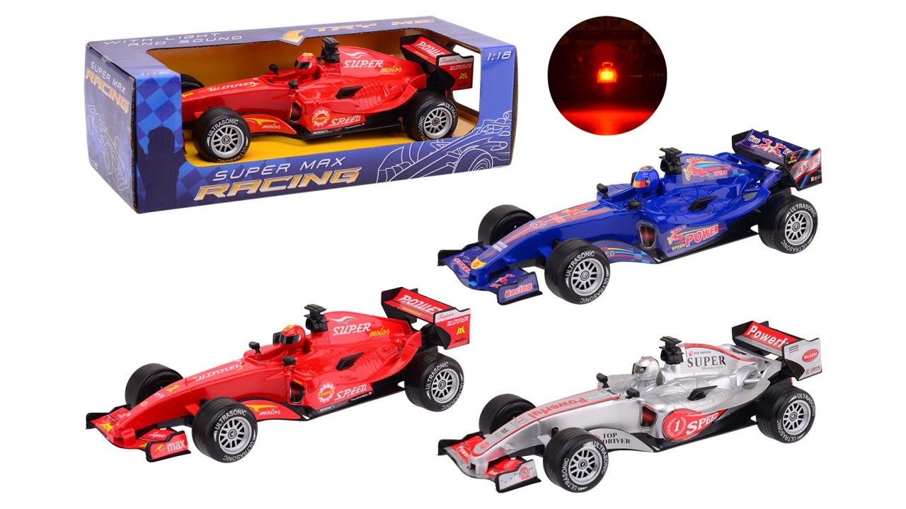 Raceauto 1:18 met licht en geluid