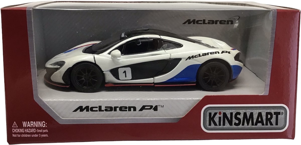 Kinsmarkt Die-cast MCLaren P4   1:36  lengte auto12 cm