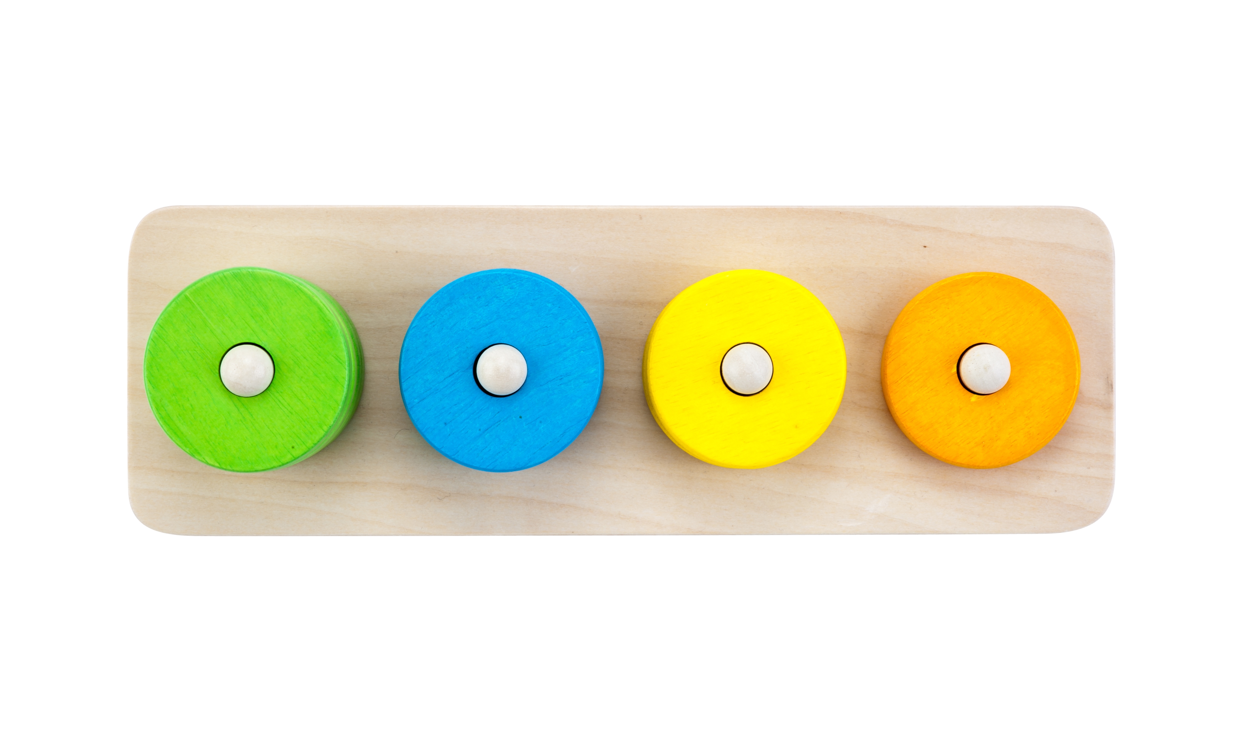 610015 - Sorteerplank ronde vormen multiplex/rubberhout