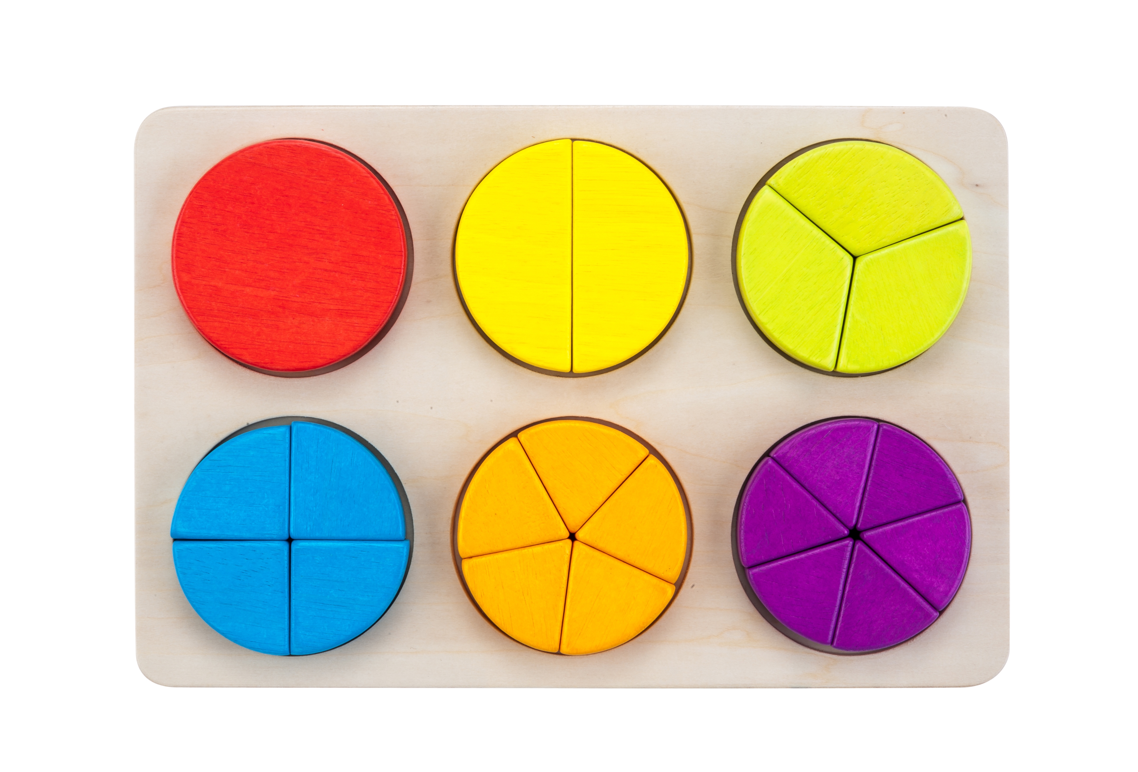 610016 - Sorteerbord geometrisch partjes multiplex/rubberh