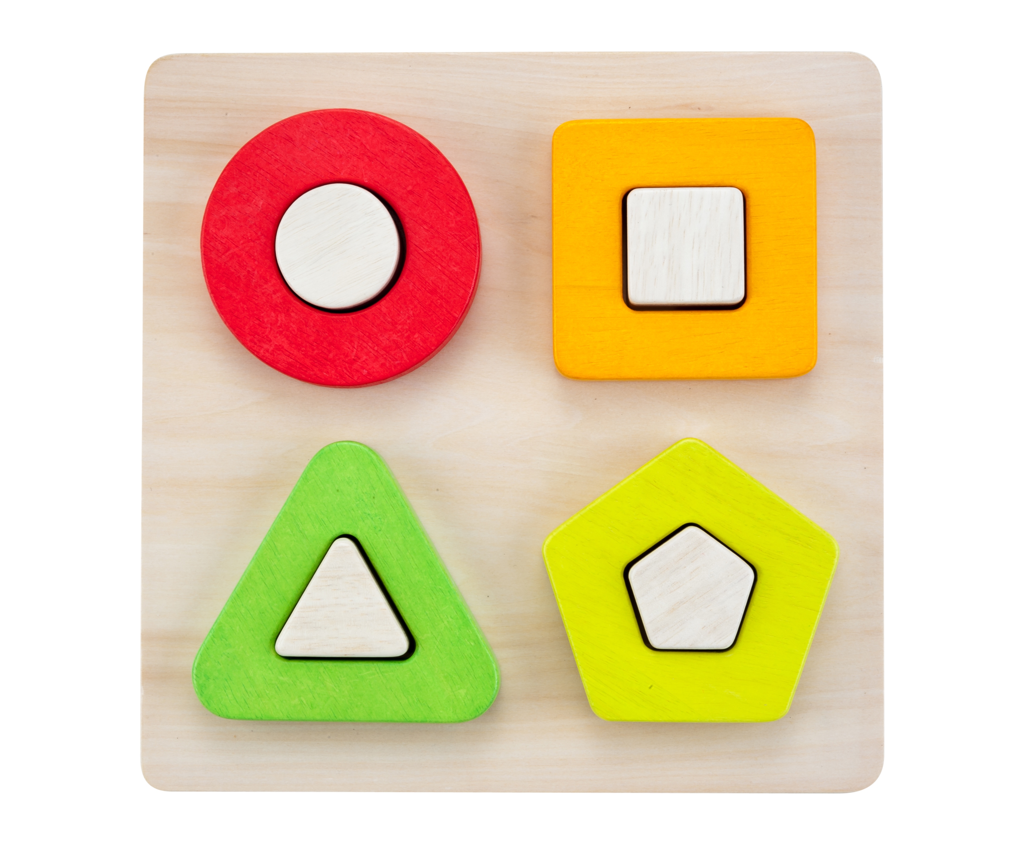 610022 - Sorteerplank geometrisch multiplex/rubberhout