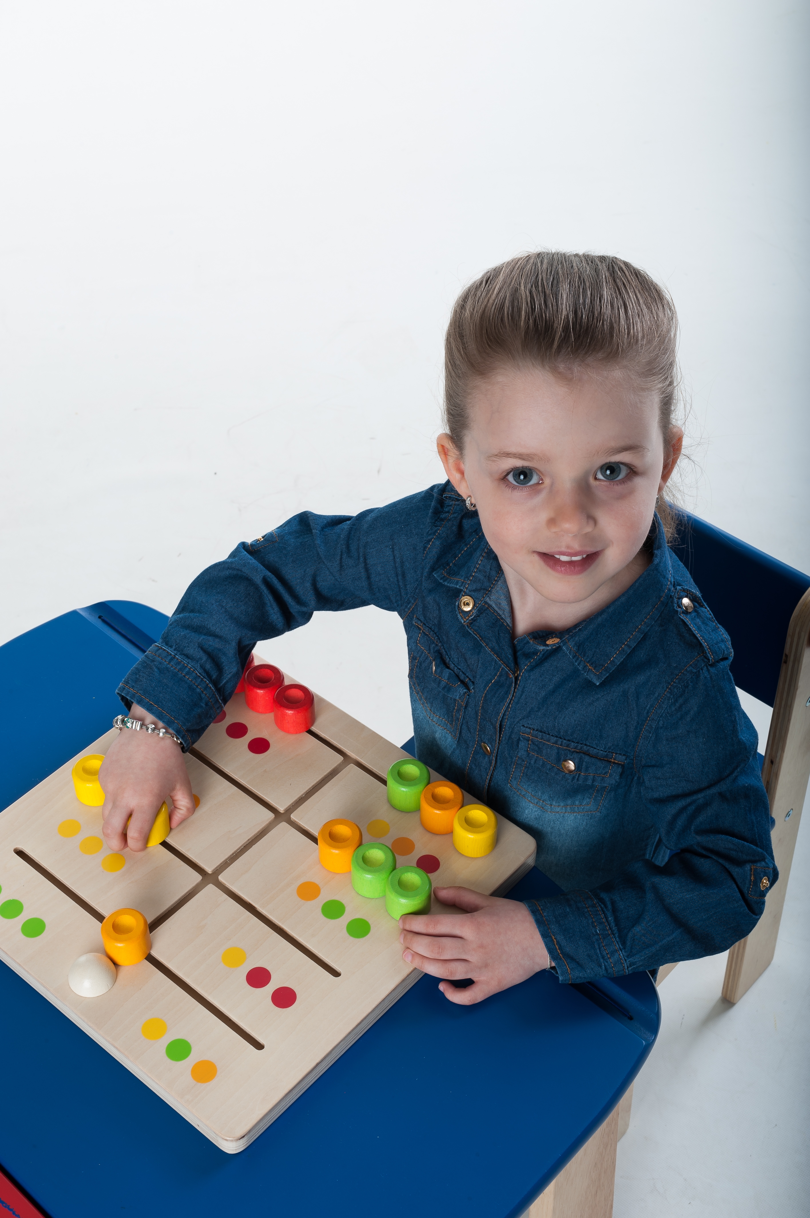 610025 - Schuifpuzzel telraam multiplex/rubberhout