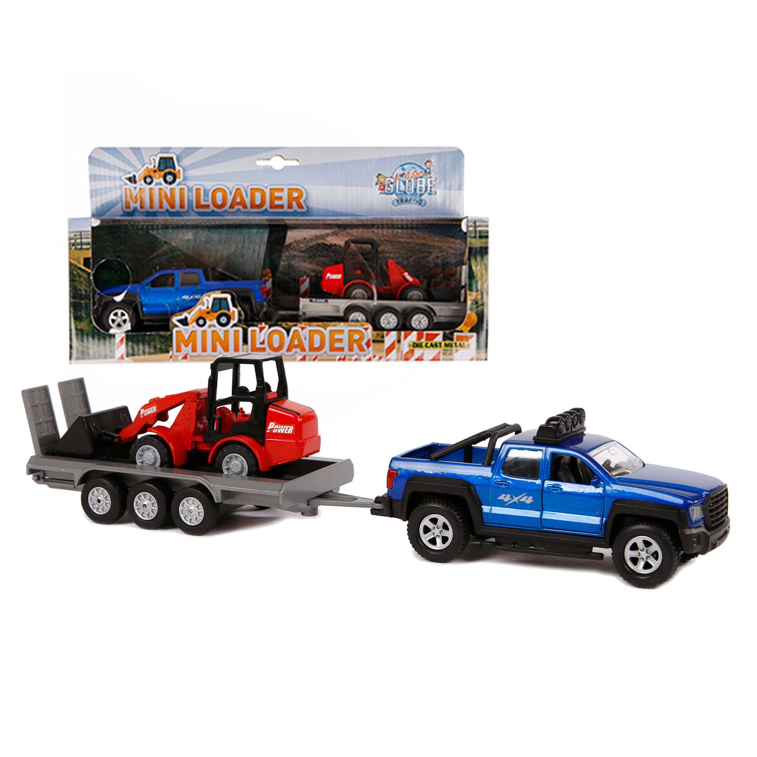 Die-cast Terreinwagen  met shovel