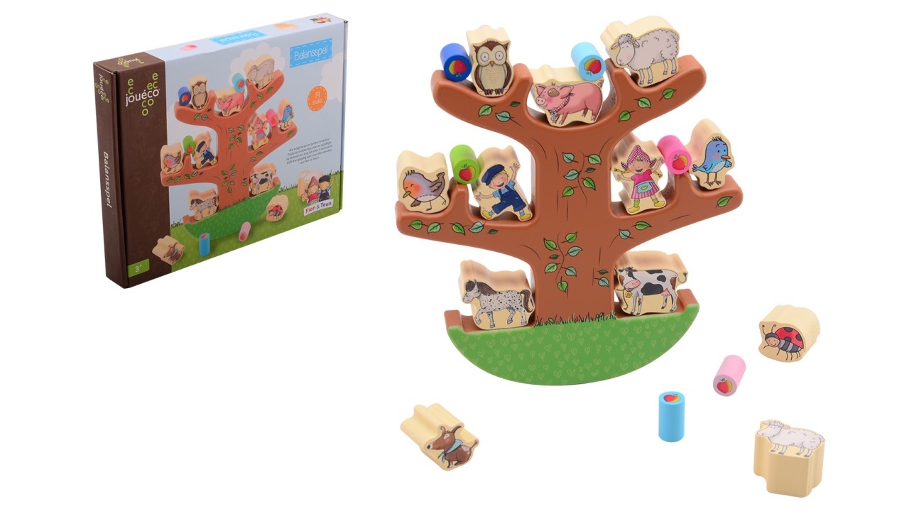 Fien & Teun balanceer boom