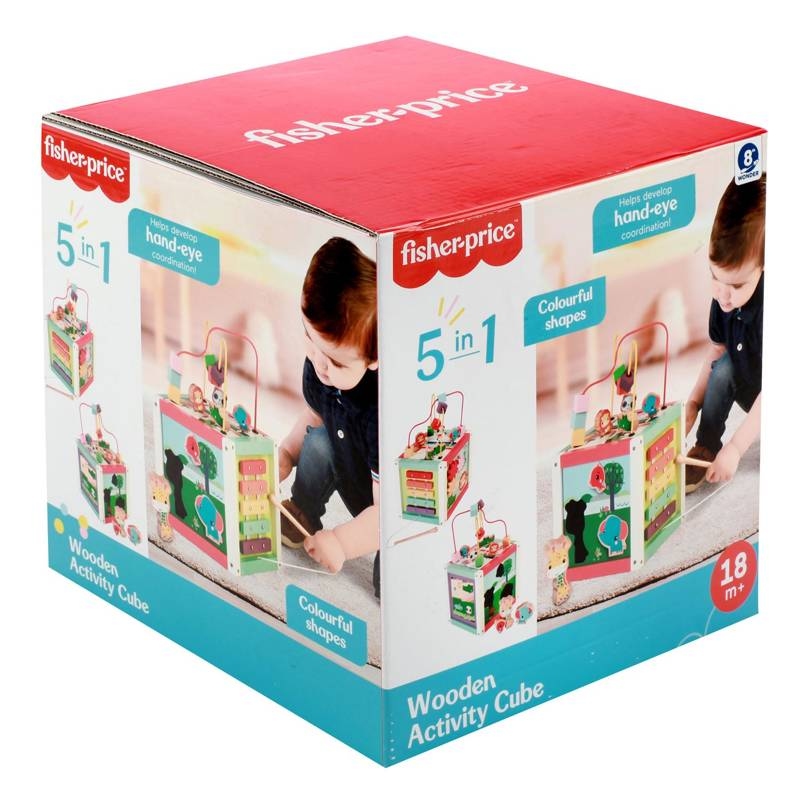 FISHER-PRICE Houten activiteitenkubus 5 in 1