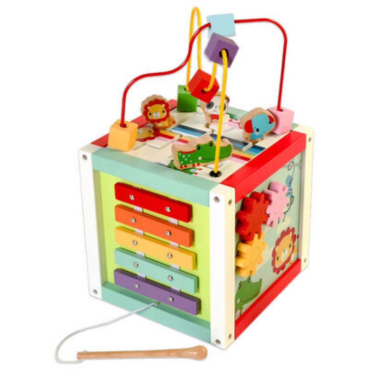 FISHER-PRICE Houten activiteitenkubus 5 in 1
