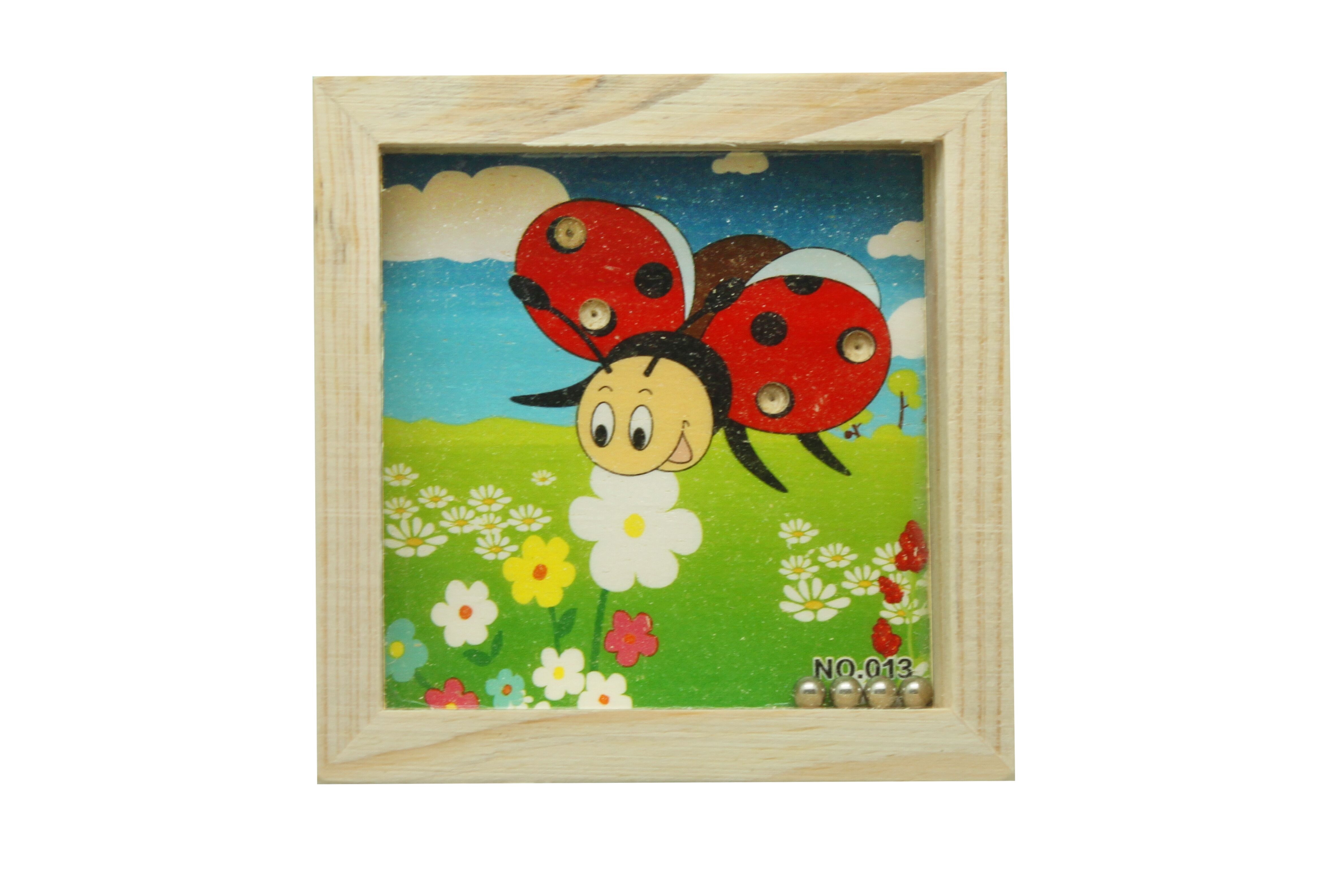 Geduldspel vierkant dieren 7,8 x7,8 x 2 cm