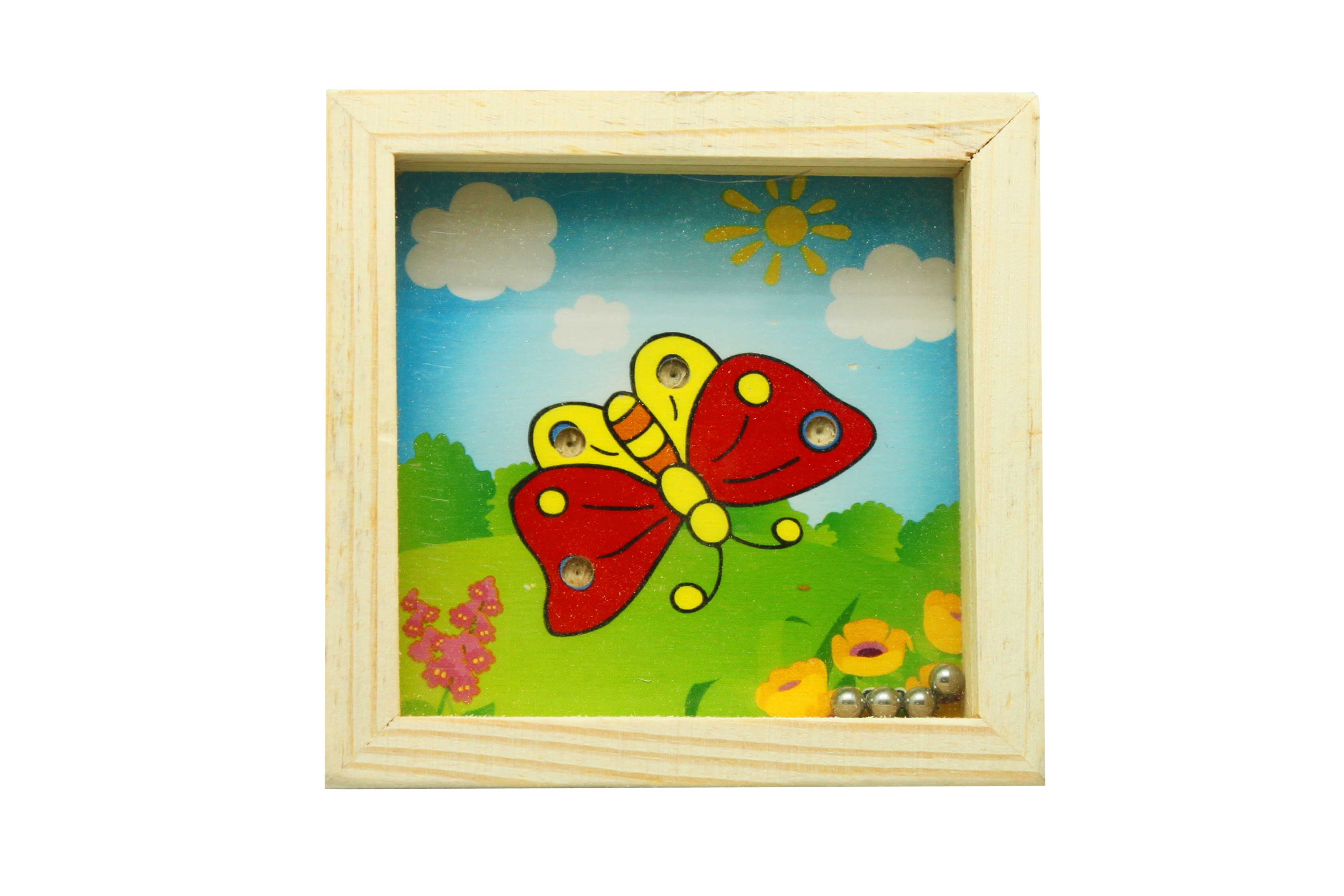 Geduldspel vierkant dieren 7,8 x7,8 x 2 cm