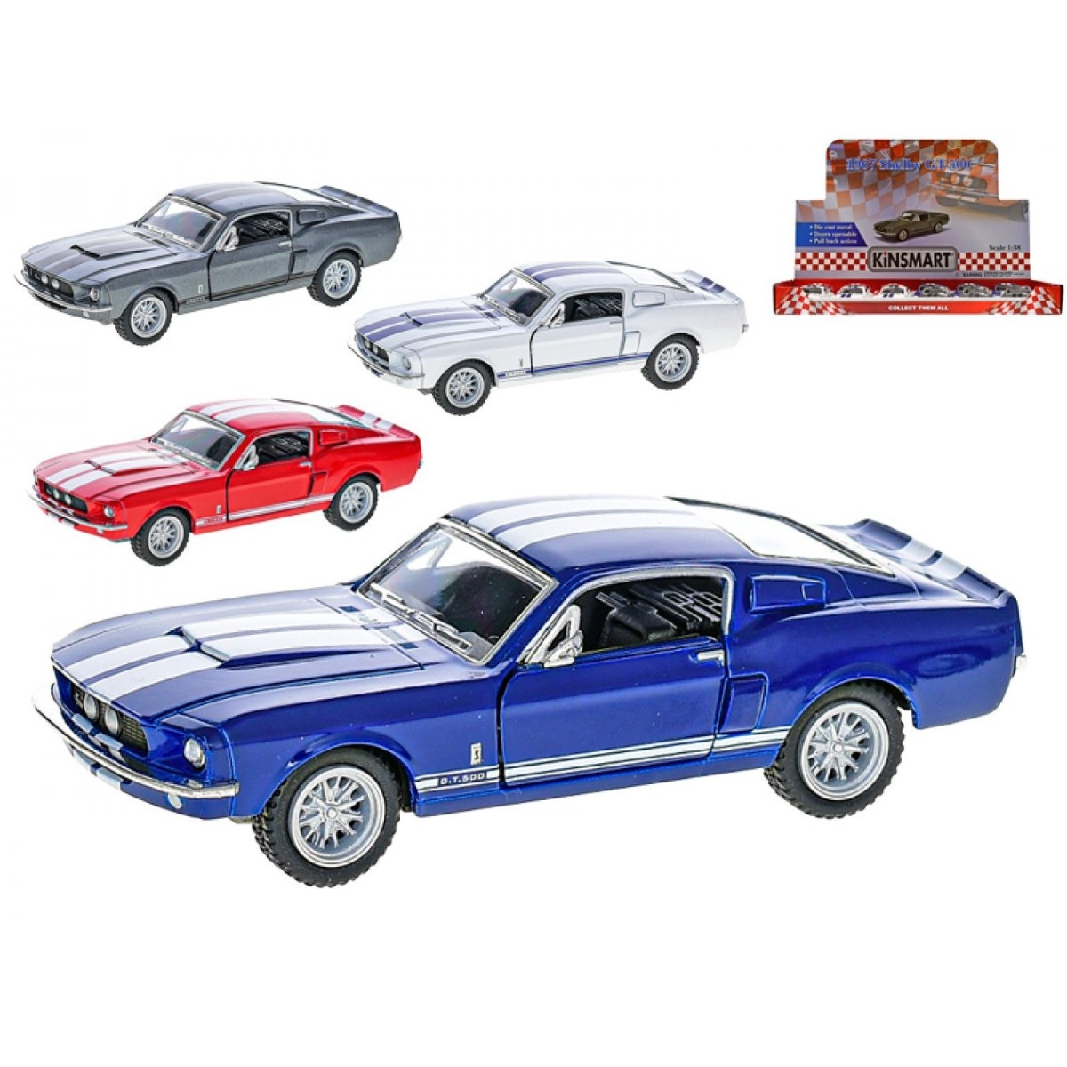 Kinsmart Shelby Gt-500 1967 Die Cast Pull Back