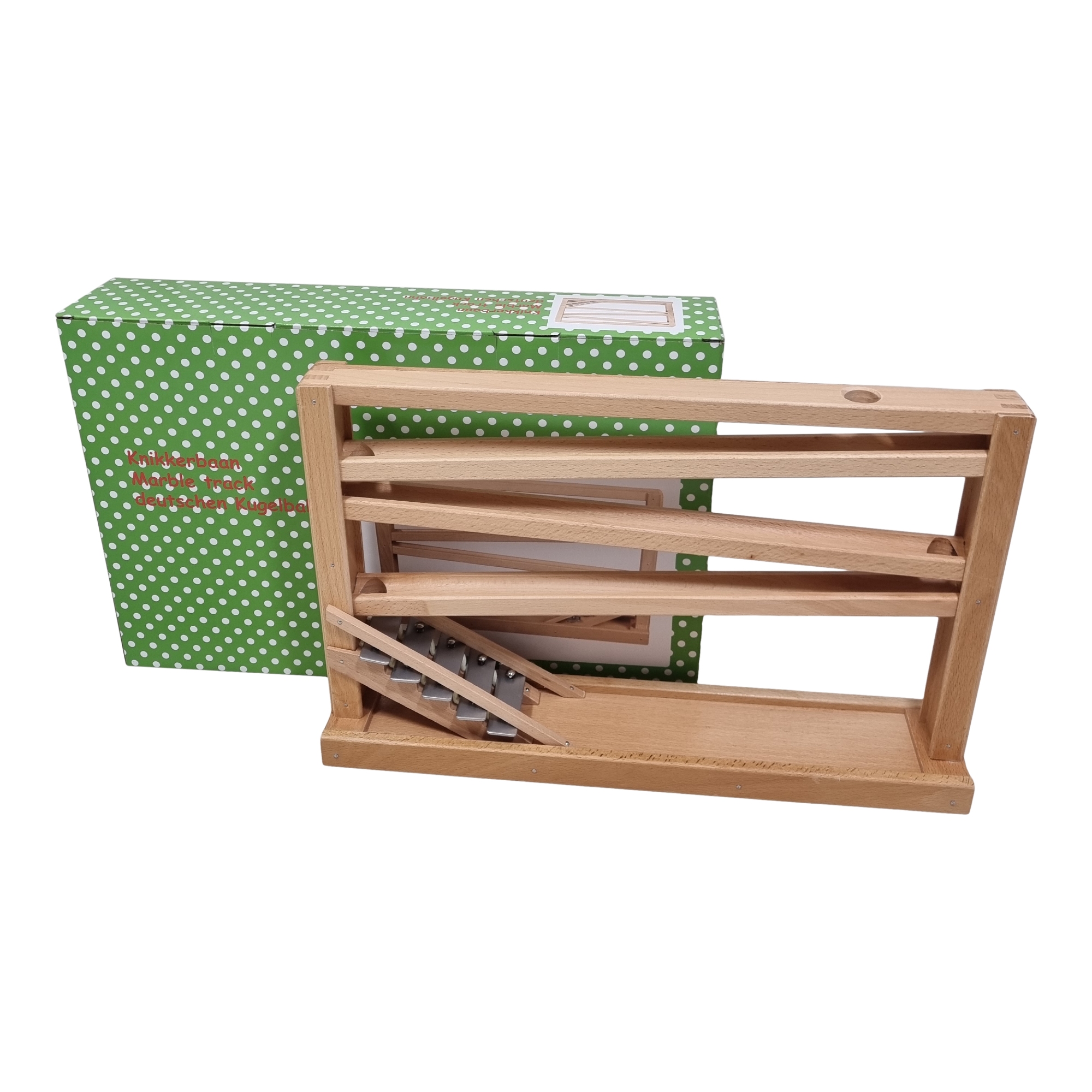 Knikker kogelbaan beuken voor 16 mm knikkers (excl knikkers)