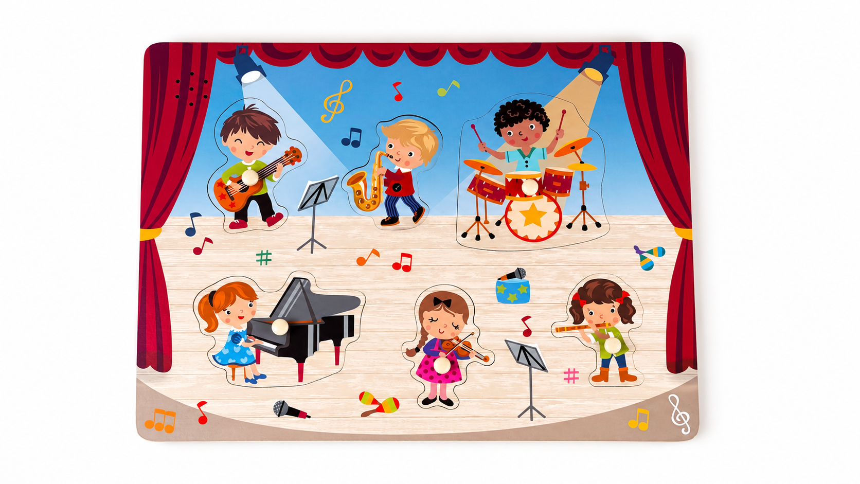 Knoppuzzel Orkest met geluid