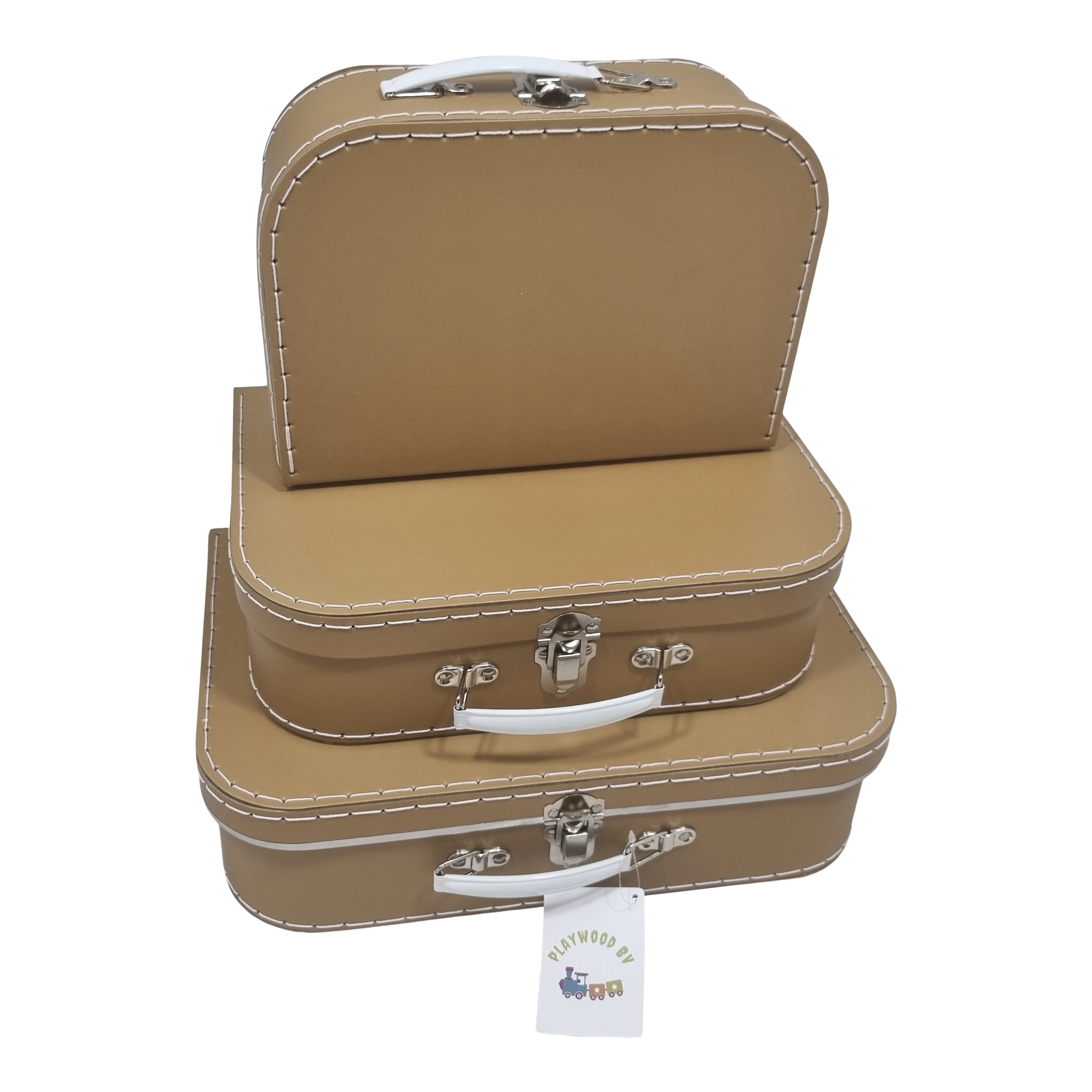 Koffer set van 3 bruin